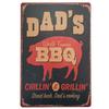 Metal Aluminum Signs BBQ Party Zone Wall Decoration Plaque Vintage Art Poster Iron Painting for Man Cave Home Cafe Garden Club