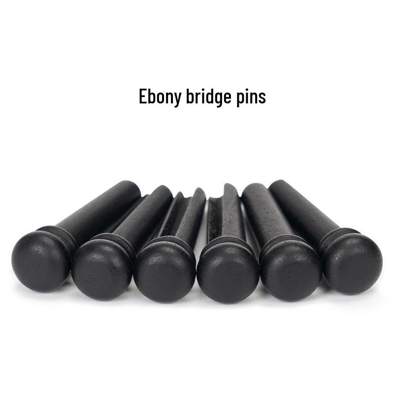 Набор колышков для струн акустической гитары - Эбони, Кость, Кокоболо, Палисандр - Набор из 6 штифтов для струн для улучшения тона