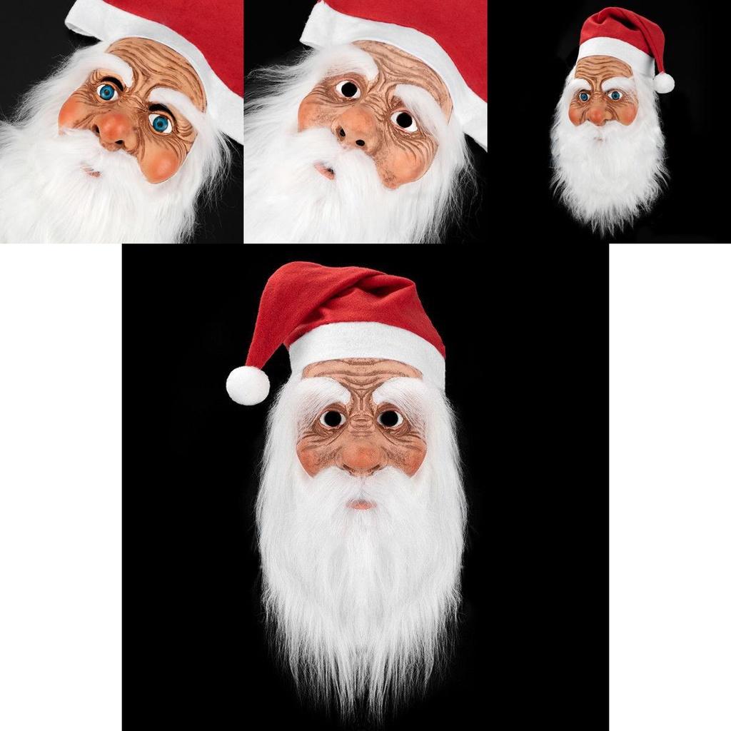 Masque de Noël en latex extensible et respirant avec œillets pour une vue dégagée