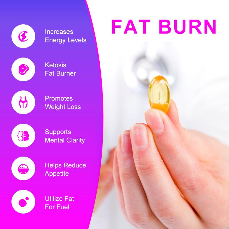 Ketone Burning and Fat Burning Composite Soft Capsules Assist In Weight Management and Metabolism 120 Capsules
