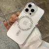 Glitter Bling MagSafe Magnetic Circle Wireless Charge Phone Case For iPhone 16 15 14 13 12 Pro Max Plus Soft Bumper Clear Cover