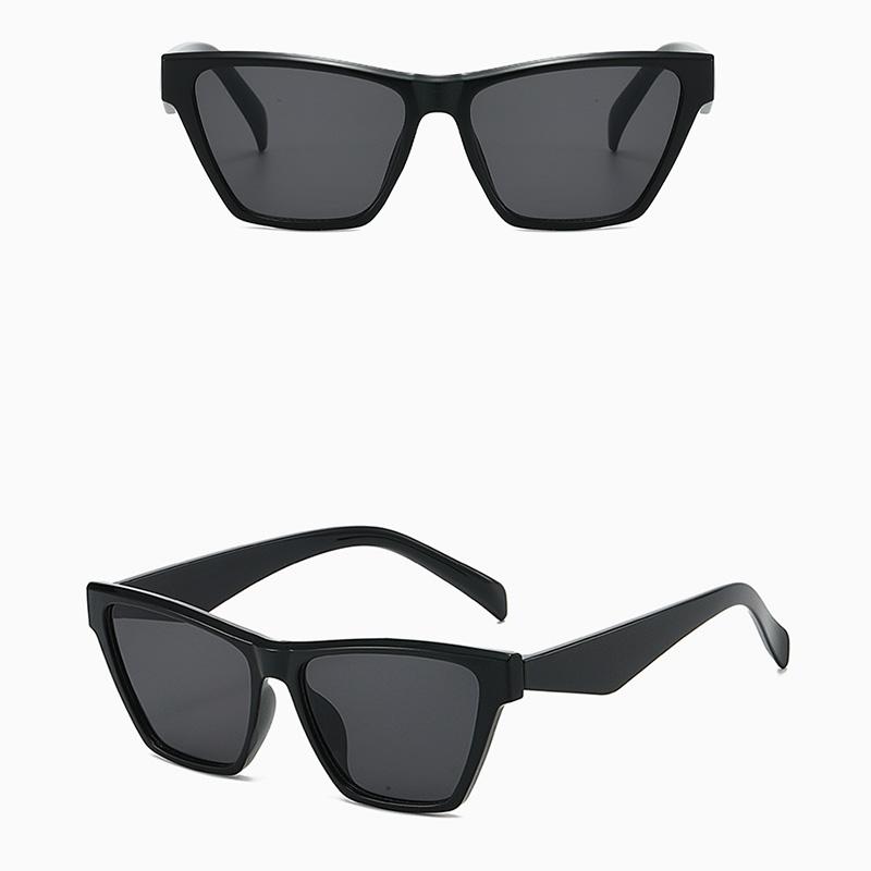 Unisex Cat Eye Sunglasses, UV Protection Fashion Shades, Vintage European Style Sun Glasses, Trendy Eyewear
