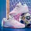 2025 spring new rotating buckle football shoes male youth students female broken nails children's game training shoes