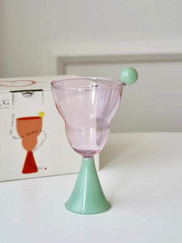 Design Sugar Bean Goblet Glass Water Glass Dessert Glass Champagne Glass Gift Bubble Cup Glassware for Drinking Cocktail Glass