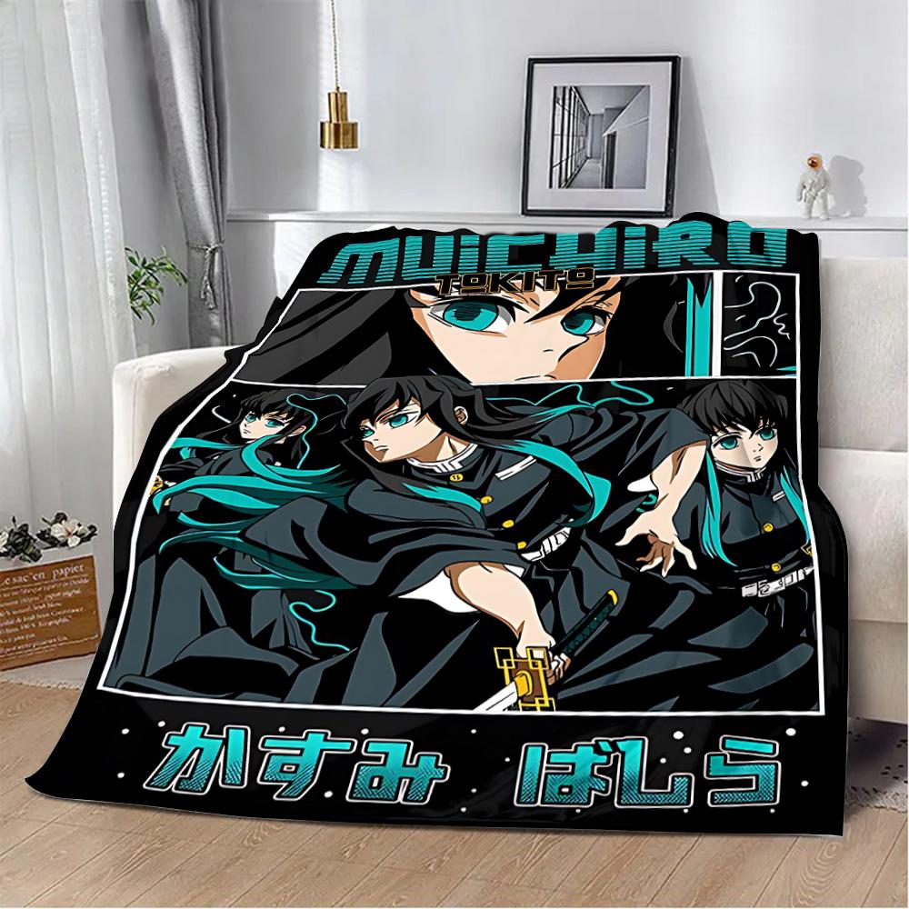 Printed Blanket, Picnic Blankets, Muichiro Tokito Warm Blanket, Soft and Comfortable Blanket, Birthday Gift for Home Travel