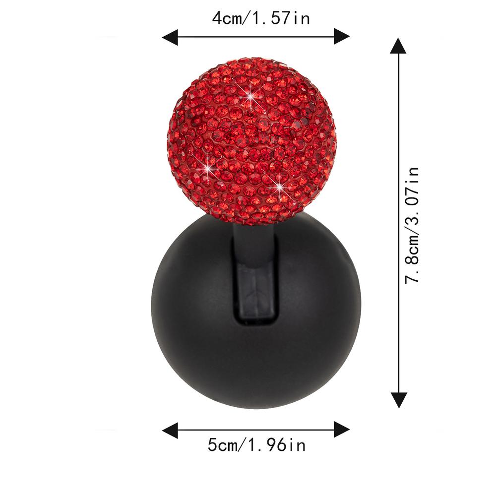 Car Push To Start Button Rocker Decorative One-Button Start Rhinestone Ball-bar Rocker Joystick Car interior styling Accessories