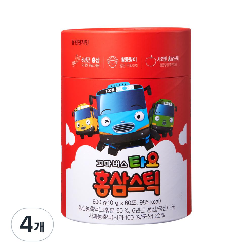 Cheonjiin Little Bus Tayo Red Ginseng Sticks 600g 4 Pcs