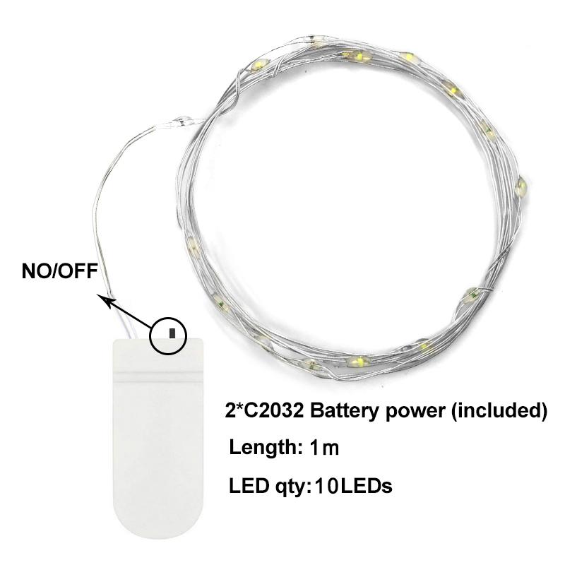 

Светодиодная гирлянда-светильник на батарейках/USB, прикроватная лампа для спальни, украшения на День святого Валентина, свадьбу, Рождество Warm white