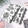 Lace Fake Tattoo Henna Tattoo Stickers Black Mehndi Stickers Body Art Sticker  Finger Hand