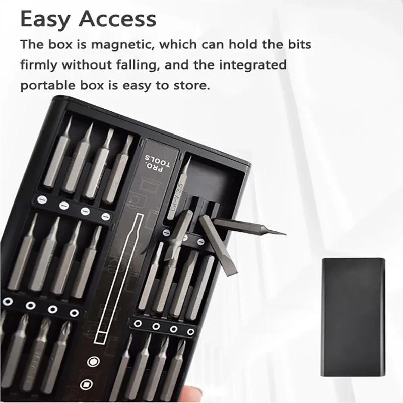 63-in-1 & 25-in-1 Magnetic Screwdriver Sets – Precision Bits for Laptops, iPhones & Small Electronics Repair+
