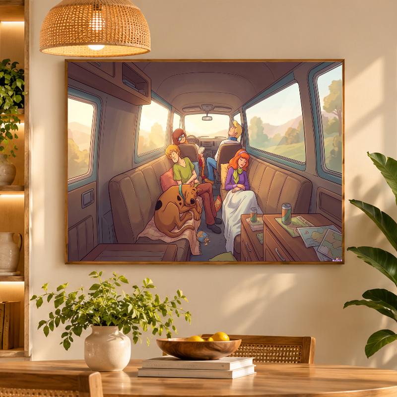 5D Diamond Painting Scooby-Doo DIY Full Drill Diamond Art Kit Home Decoration