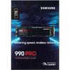 Samsung 990 PRO - Interne SSD - 1 TB - NVMe M.2 PCIe 4.0x4 - Lesegeschwindigkeit bis zu 7.450 MB/s