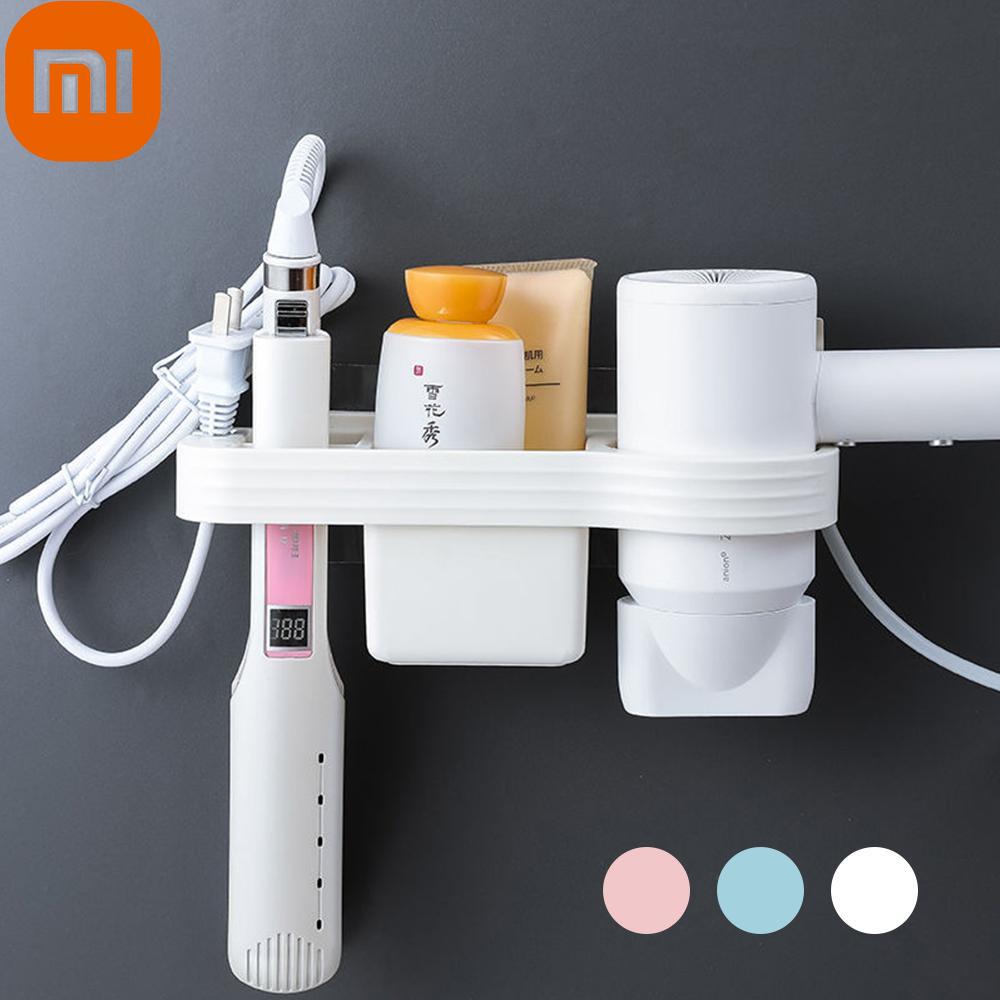 

Настенная полка для хранения в ванной комнате Xiaomi, стойка для фена без перфорации