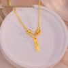 Gold-Colored Clavicle Necklace - Lifetime Guardian Small Waist Design, Qixi Valentine's Day Gift for Girlfriend, Imitation Vietnam Sand Gold