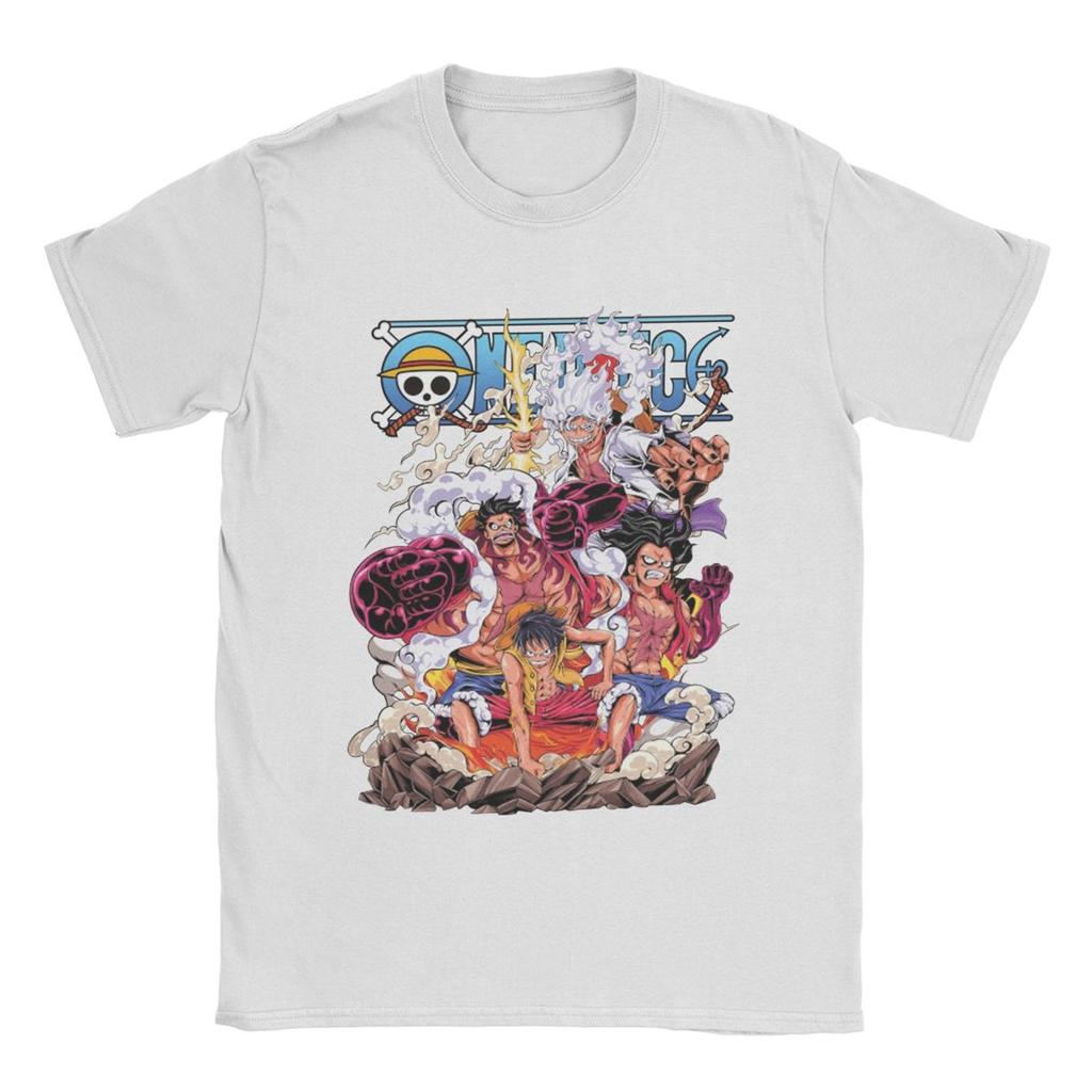 One Piece Luffy Wanted Bounty Nika Gear 5 4th Yonko TShirt Unisex Cotton Tops Funny Crewneck Short Sleeve