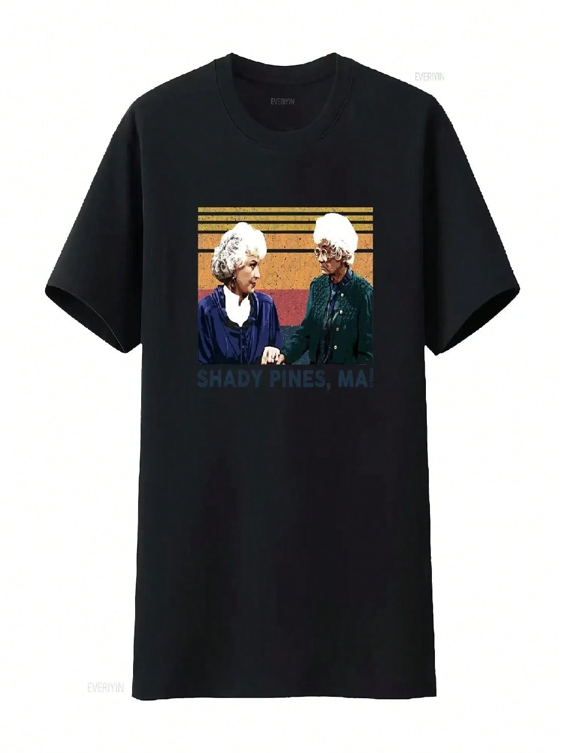 Vintage Shady Pines Ma The Golden Girls T Shirt Dorothy Zbornak Sophia P Vintage Washed Homme Top For Everyday Wear Breathable S разноцветный