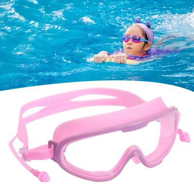 Kids Swim Goggles Large Frame Anti-Fog Swimming Glasses Clear View UV Protection Pool Goggles for Children 5-16 Years