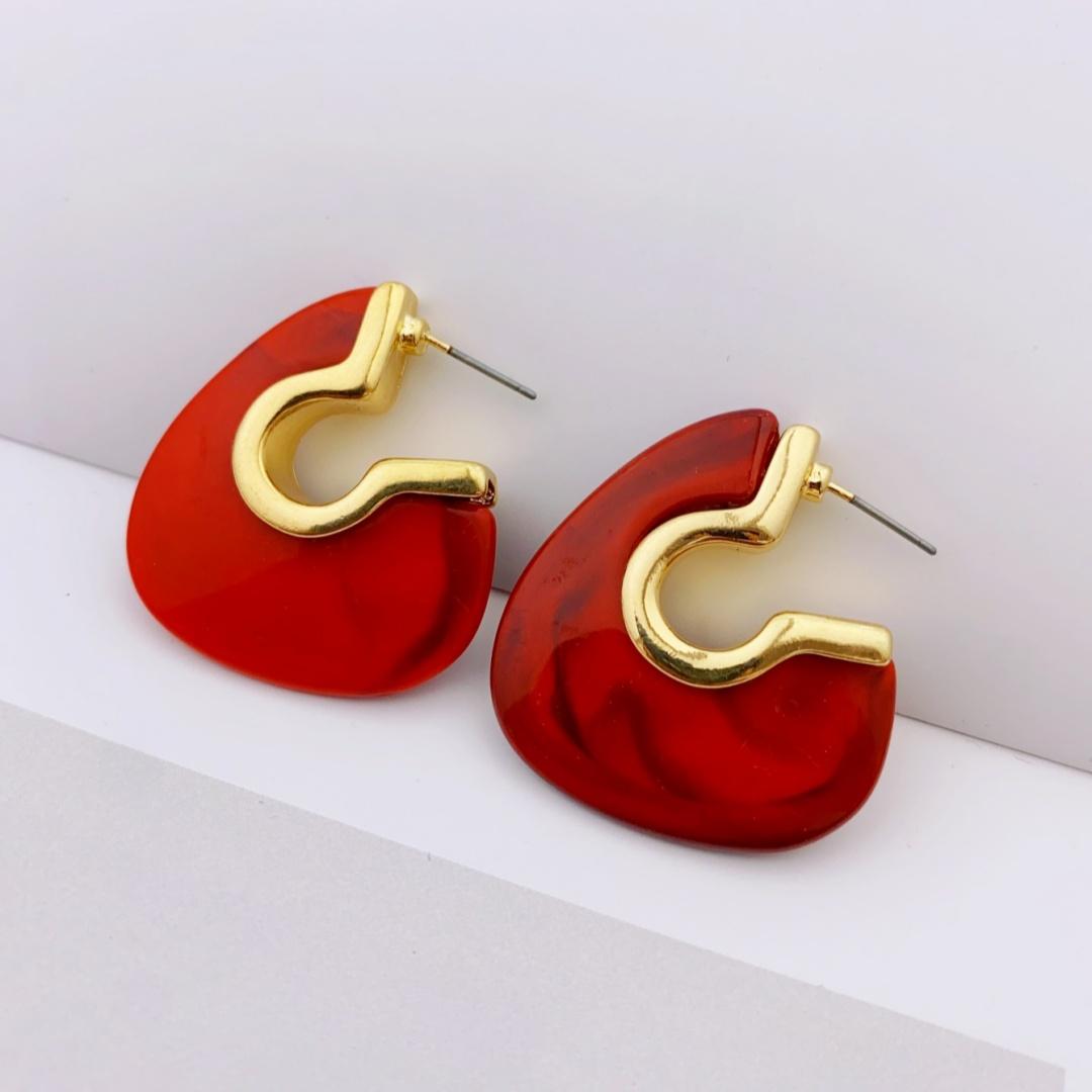 

Унікальні старовинні акрилові сережки з геометричним малюнком - ідеальні для повсякденного носіння сережки для жінок