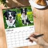 1pc Cute Puppy Wall Calendar - Pet Dog Theme, 12 Different Designs, Suitable for Dog Lovers, Christmas and New Year Gifting