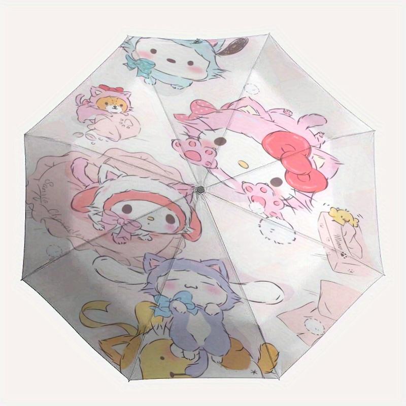 Sanrio Cat Clothing Automatic Opening and Closing Umbrella - Suitable for Various Occasions, Outdoor Activities, Lightweight and Durable Automatic Fol
