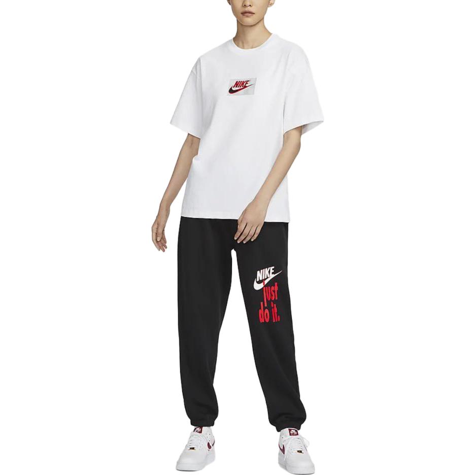 Nike Drop Shoulder Sleeve T Shirt Women's White FN4176-100