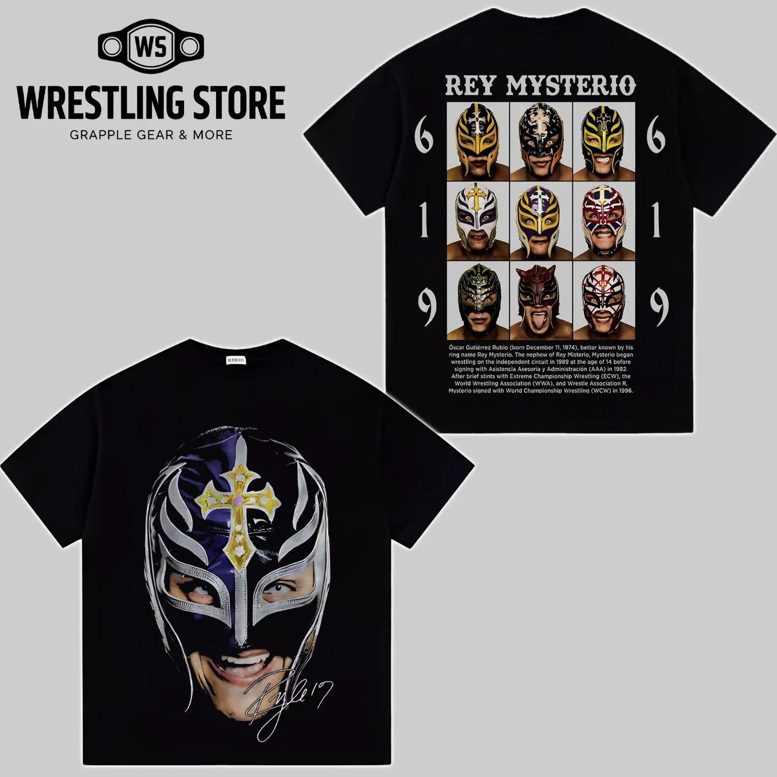 Lucha Libre Mask Graphic T-Shirt Vintage Streetwear Unisex Tee 4XL