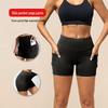 High-Waisted Butt-Lifting Fitness Shorts with Tummy Control & Pockets