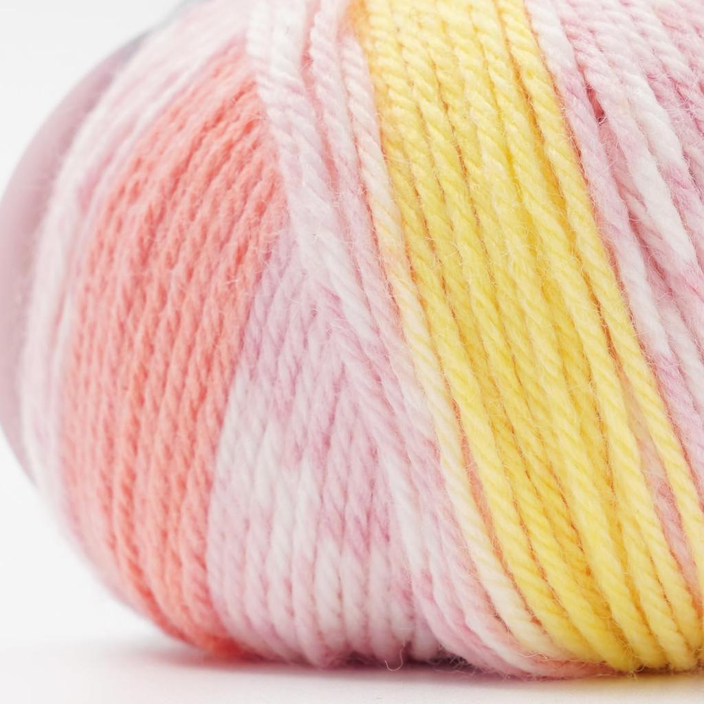 Raw Wool Yarn 5 Balls Cashmere Baby Print Medium Thickness 40g Microfiber Acrylic Nylon Blue Series (116m) 50% 50% 102.