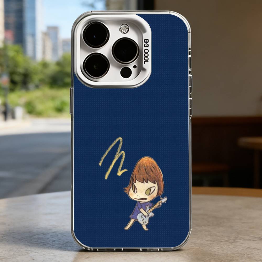 Süße Y-Yoshitomo Nara Hartschalen-Handyhülle für iPhone 16 15 14 13 12 11 Pro Max Plus 16E X XR XS Max stoßfest Vollschutz