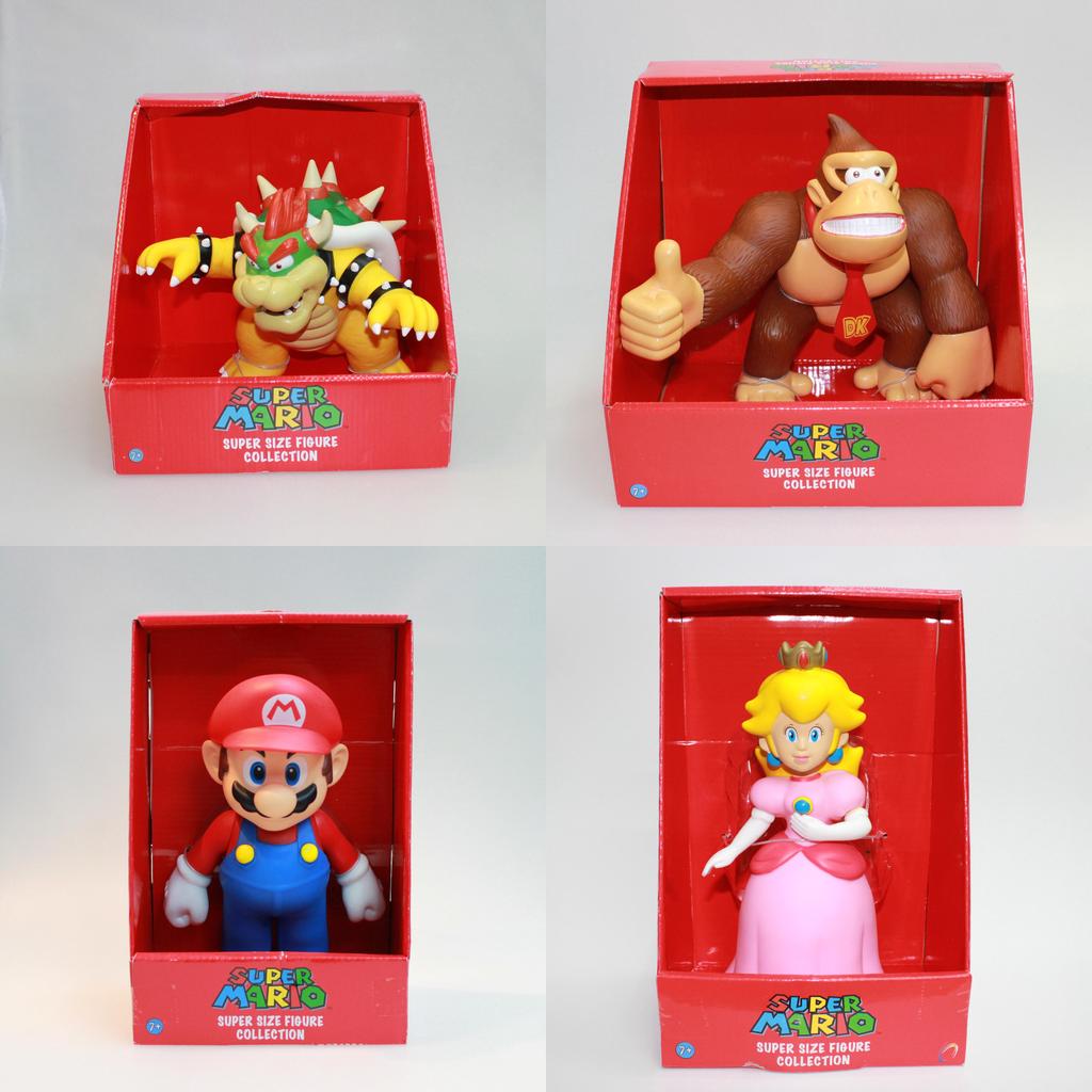 Wysokiej jakości figurki akcji Super Mario Bros 9-calowe z pudełkiem detalicznym