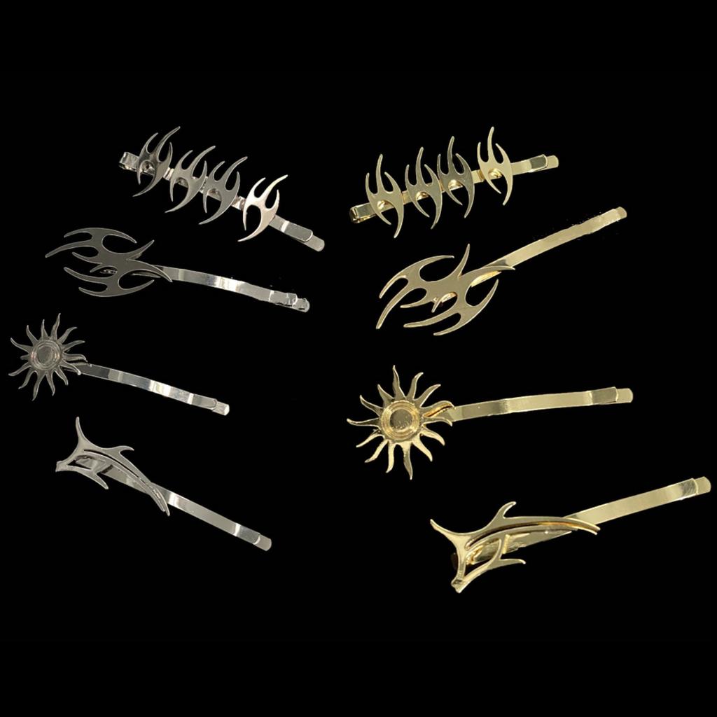 California Spice Girl, Dunkler Wind Persönlichkeit Unregelmäßiger Pony Ein Wort Haarspange Kantenclip Design Sinn Kopfschmuck Weiblich