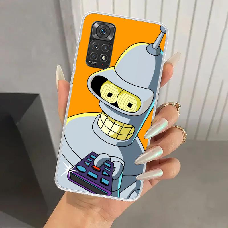 Cartoon F-Futuramas Phone Case for Xiaomi Redmi Note 14 13 12S 12 11S 11 Pro Plus 11T 11E 10S 9 9S Soft Funda Print Shell Note 1