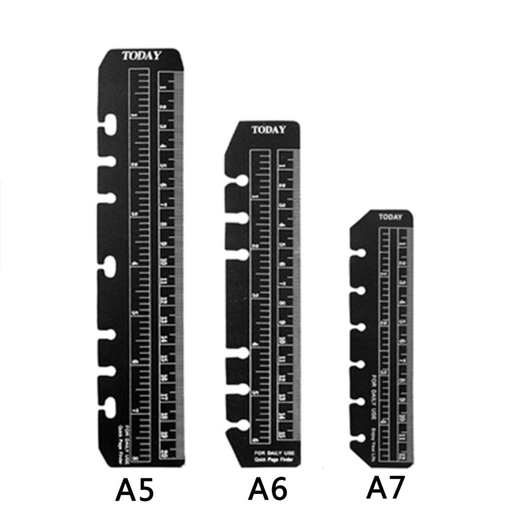 A5/A6/A7 Bookmark & Painting Ruler, Thickened 60 Silk, DIY Six-Hole Loose-Leaf Notebook, Standard 6 Holes