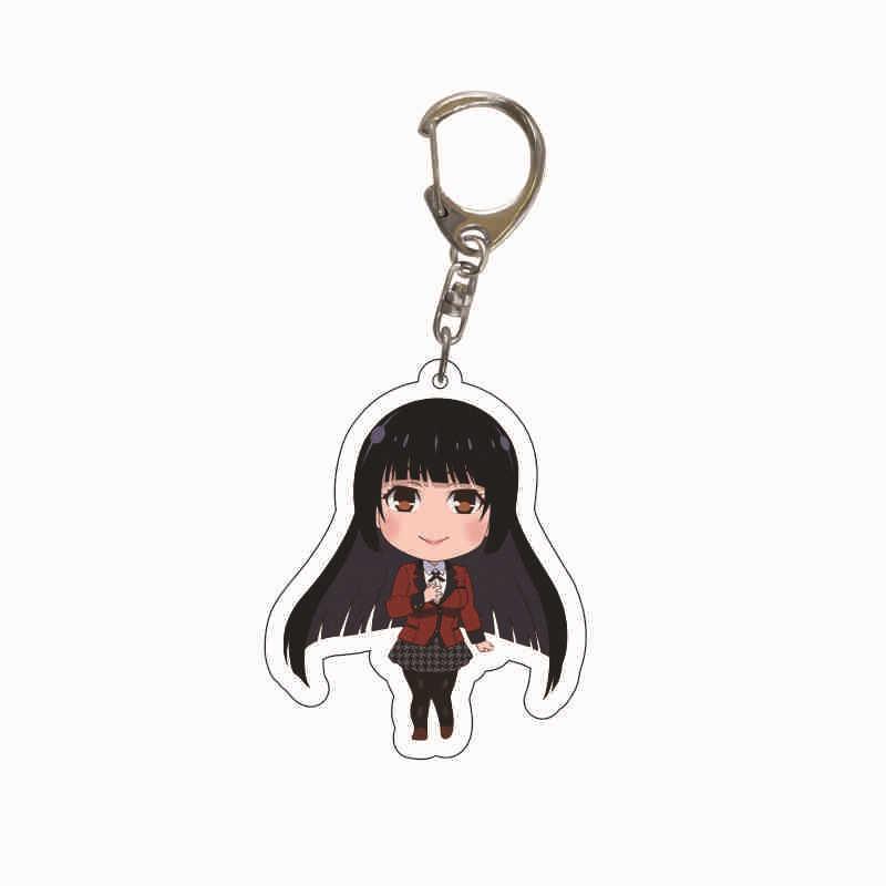 Kakegurui Anime Keychain - Yumeko Jabami & Luna Yumetsuki Acrylic Keyring