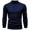 European Chic Men's High-Neck Sweater: Autumn/Winter 2025 Light Luxury Knitwear, High-End Base Layer