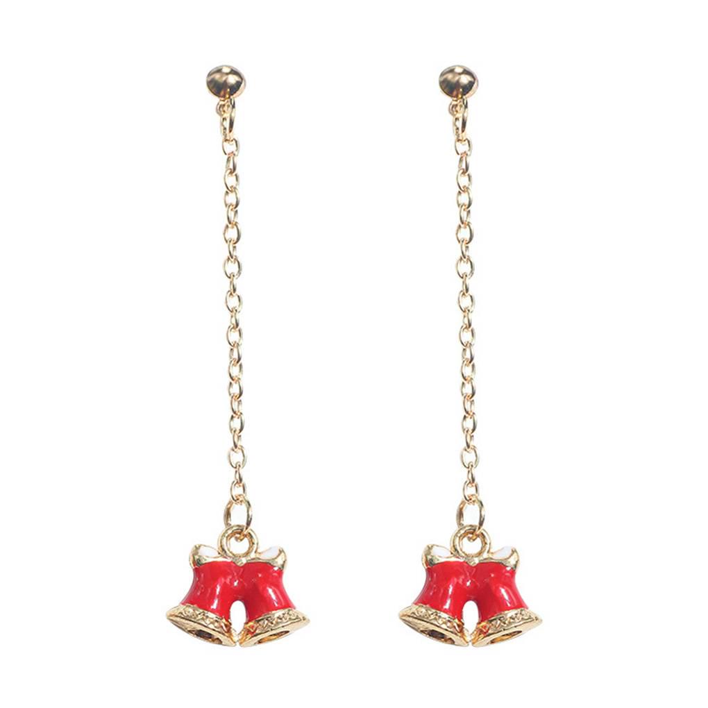 

Прекрасные милые серьги-подвески в виде рождественской елки, серьги в виде Санты и оленя