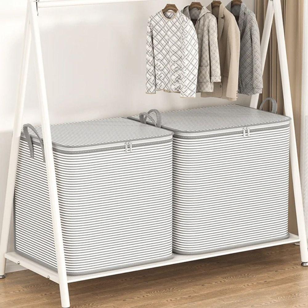 Non-Woven Fabric Quilt Storage Bag Large Capacity Wardrobe Sorting Storage Bucket Home