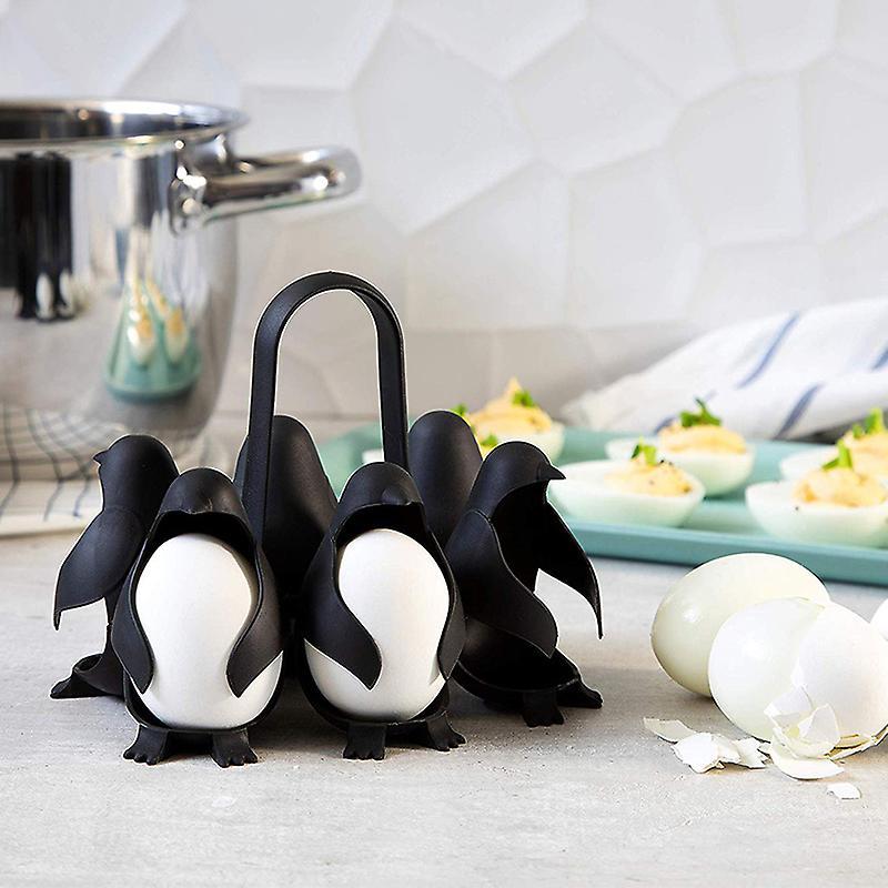 Penguin-Shaped Egg Holder Cooker Eggs Store Serve for Making Boiled Eggs New
