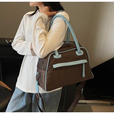 Color Matching Travel Bag New Casual Simple Large-capacity Going Out Handbag Fashion Shoulder Messenger Bag