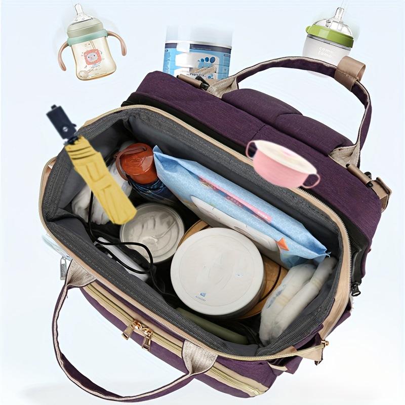 Multifunktionales Tragbares Babybett & Mama-Tasche: Leichter Faltbarer Moskitonetz-Rucksack