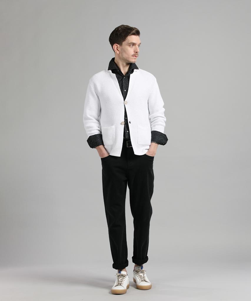 Panicale Acrylic Cotton Knit Jacket [2 Colors]