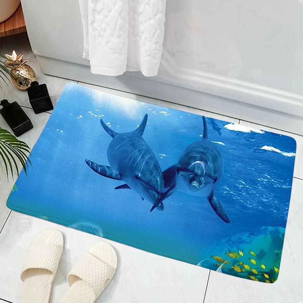 Hot Selling Model Fishing Lure Hard Bait House Door Mat Decoration 3D Printing Animal Floor   Non-Slip Soft Flannel Rug
