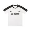 Li Ning Table Tennis Series Short Sleeve Summer Round Neck T-Shirt American Vintage Loose Casual Quick-Dry Sports Tee Unisex Tops AYSV013