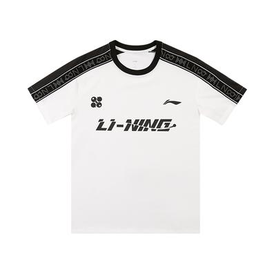 Li Ning Serie Tennis da Tavolo Maglietta a Maniche Corte Estiva Girocollo American Vintage Ampia Casual Asciugatura Rapida Sportiva Unisex Top AYSV013