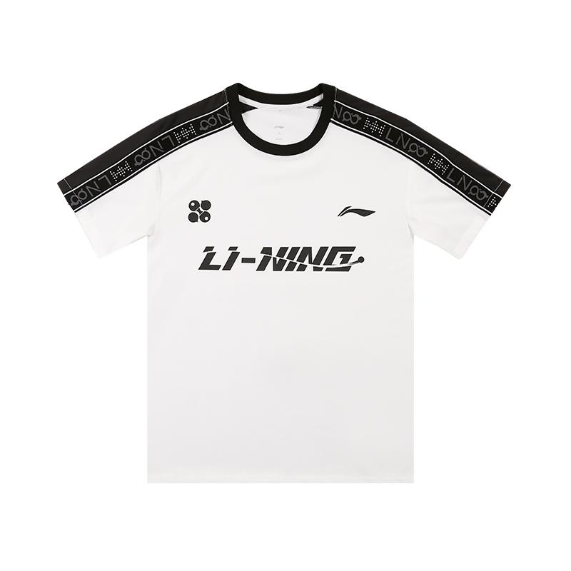 Li Ning Table Tennis Series Short Sleeve Summer Round Neck T-Shirt American Vintage Loose Casual Quick-Dry Sports Tee Unisex Tops AYSV013