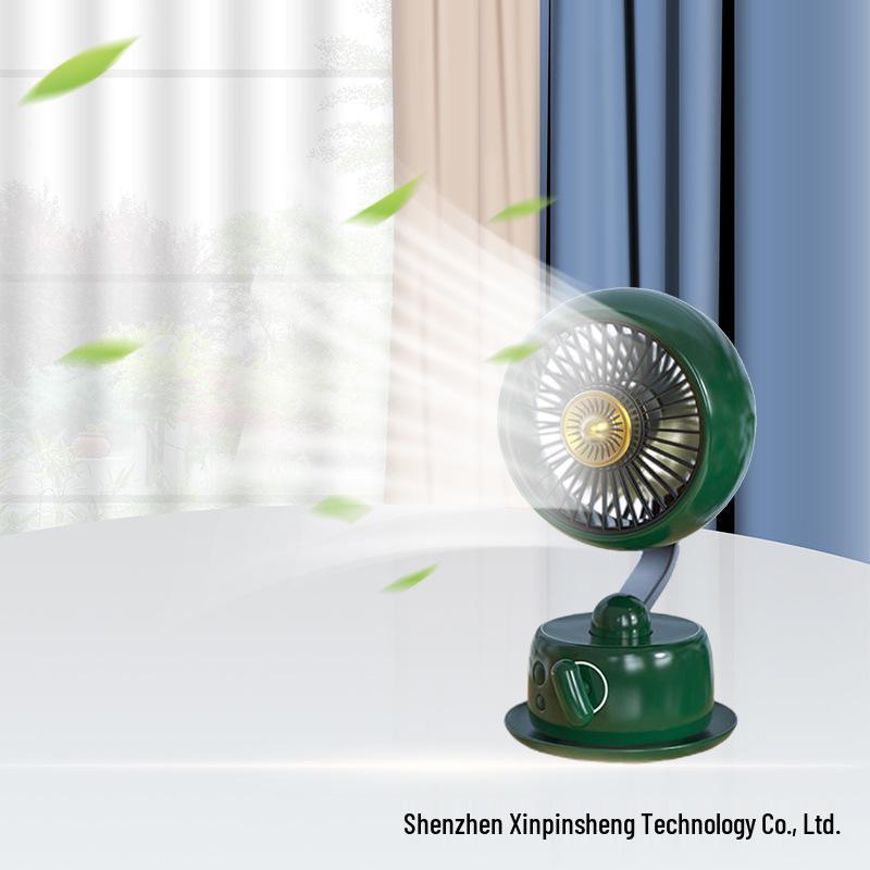 

Portable USB Rechargeable Tabletop Fan for Home, Dorm, and Office 11.5CM темно-зеленого
