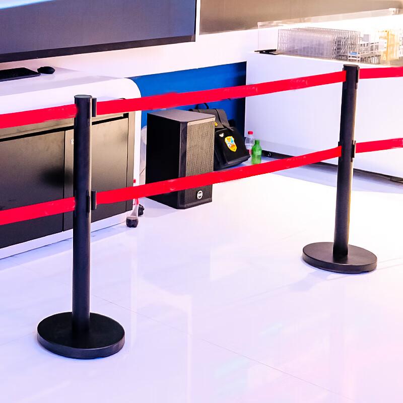 Double-Layer Ret Retractable Queue Barrier Stanchion