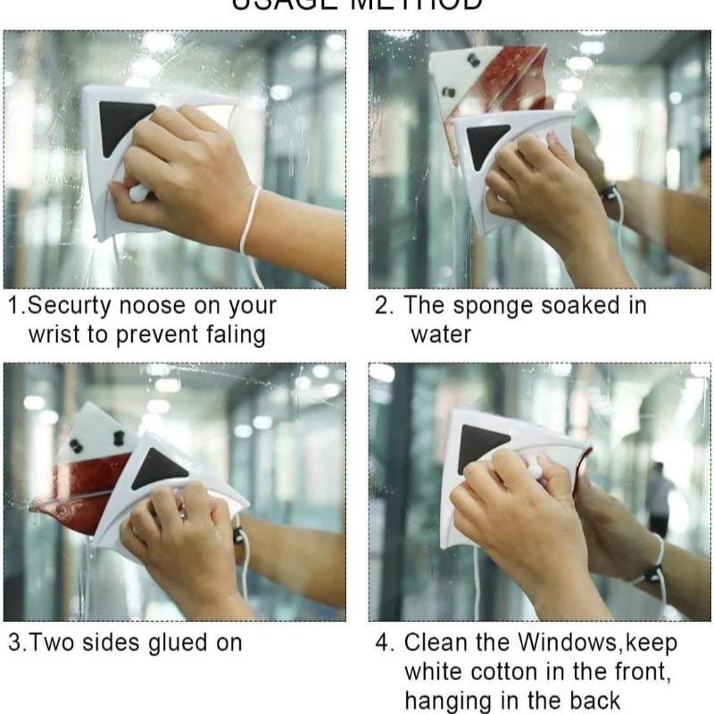 Magnetische Fensterputzbürste zum Waschen von Fenstern, Waschen, Zuhause, Magnet, Haushaltswischer, Reinigungswerkzeug, Glasfenster