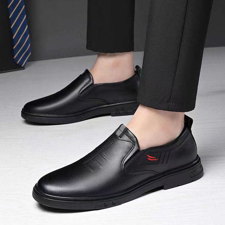 Men's Fashion One-step Formal Shoes-fashionable British Style, Durable Rubber Sole, Comfortable, Business Casual, One-step, Lazy Shoes