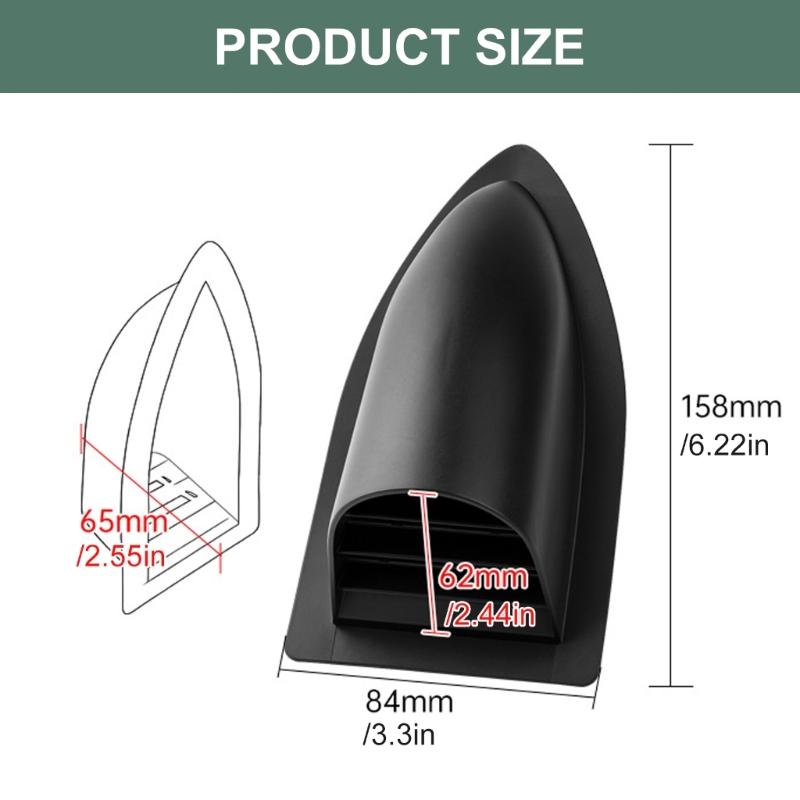 ABS Boat Ventilation Cover Leak Proof Tilted Structure Efficient Airflows Protections Against Rain Splashes